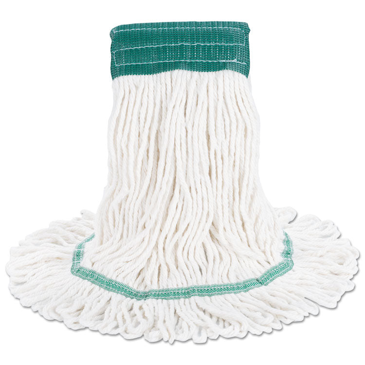 Boardwalk® Super Loop Wet Mop Head, Cotton/Synthetic Fiber, 5" Headband, Medium Size, White (BWK502WHEA) Each