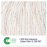 Boardwalk® Cut-End Wet Mop Heads, Rayon, White, 12/Carton (BWKRM03032S) Case of 12
