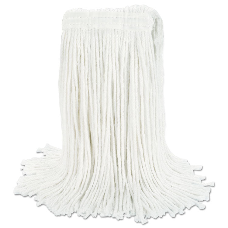 Boardwalk® Cut-End Wet Mop Head, Rayon, No. 24, White (BWK2024REA) Each