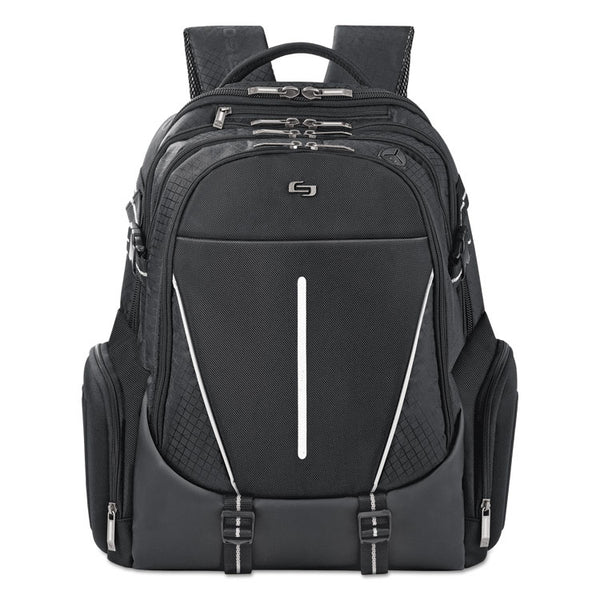 Solo Active Laptop Backpack, Fits Devices Up to 17.3", Polyester, 12.5 x 6.5 x 19, Black (USLACV7004)