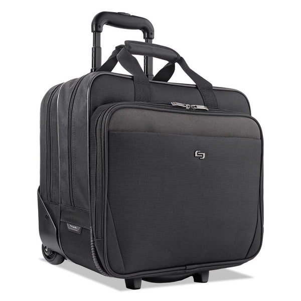 Solo Classic Rolling Case, Fits Devices Up to 17.3", Polyester, 16.75 x 7 x 14.38, Black (USLCLS9104)