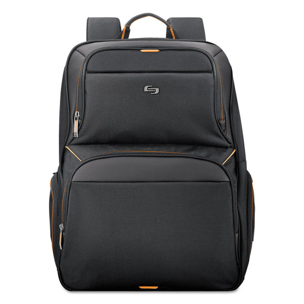 Solo Urban Backpack, Fits Devices Up to 17.3", Polyester, 12.5 x 8.5 x 18.5, Black (USLUBN7014) Each