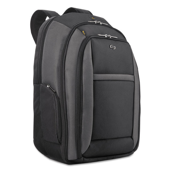 Solo Pro CheckFast Backpack, Fits Devices Up to 16", Ballistic Polyester, 13.75 x 6.5 x 17.75, Black (USLCLA7034)