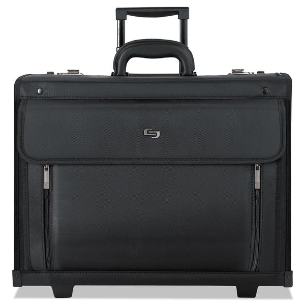 Solo Classic Rolling Catalog Case, Fits Devices Up to 16", Polyester, 18 x 8 x 14, Black (USLPV784)