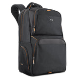 Solo Urban Backpack, Fits Devices Up to 17.3", Polyester, 12.5 x 8.5 x 18.5, Black (USLUBN7014) Each