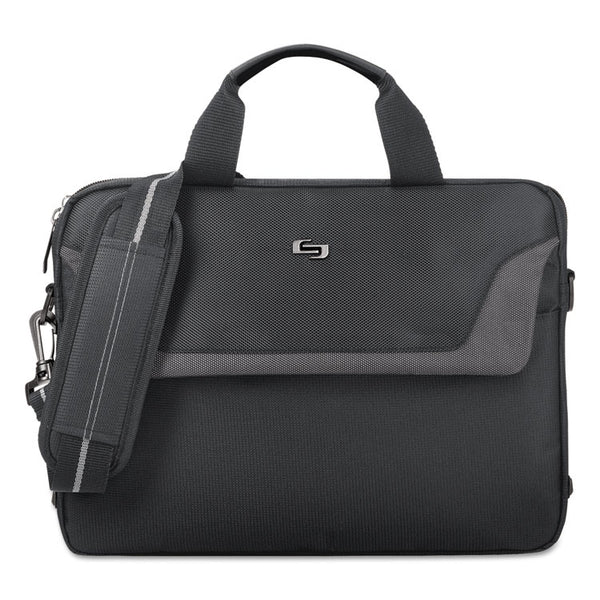 Solo Pro Slim Brief, Fits Devices Up to 14.1", Polyester, 14 x 1.5 x 10.5, Black (USLCLA1124) Each