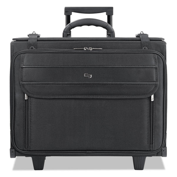 Solo Classic Rolling Catalog Case, Fits Devices Up to 17.3", Polyester, 18 x 7 x 14, Black (USLB1514)