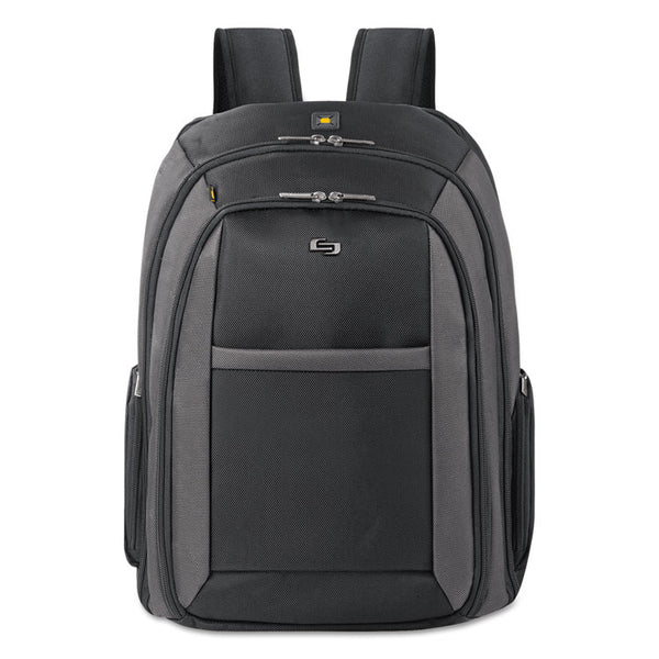 Solo Pro CheckFast Backpack, Fits Devices Up to 16", Ballistic Polyester, 13.75 x 6.5 x 17.75, Black (USLCLA7034)