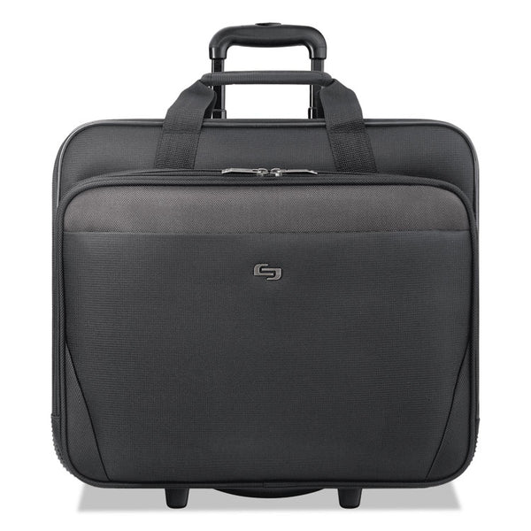 Solo Classic Rolling Case, Fits Devices Up to 17.3", Polyester, 16.75 x 7 x 14.38, Black (USLCLS9104)