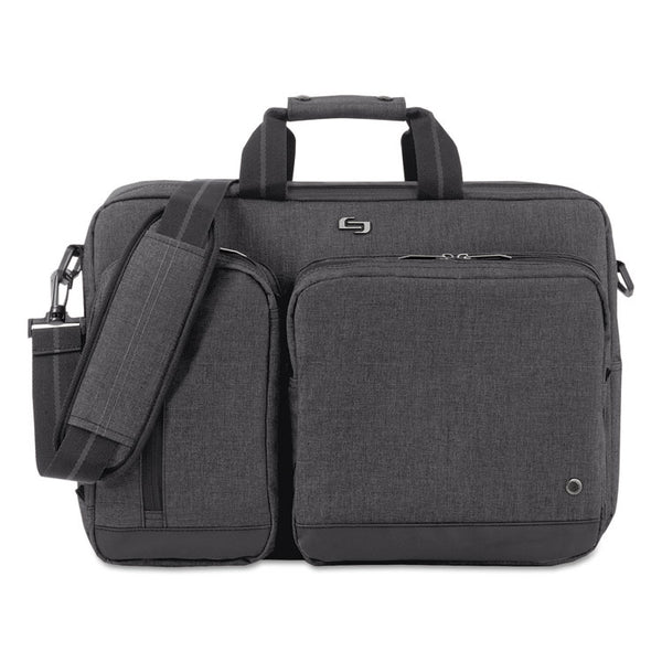 Solo Urban Hybrid Briefcase, Fits Devices Up to 15.6", Polyester, 16.75" x 4" x 12", Gray (USLUBN31010) Each