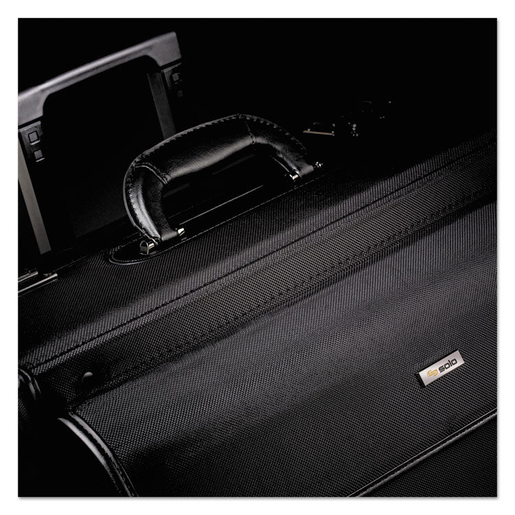 Solo Classic Rolling Catalog Case, Fits Devices Up to 16", Polyester, 18 x 8 x 14, Black (USLPV784)