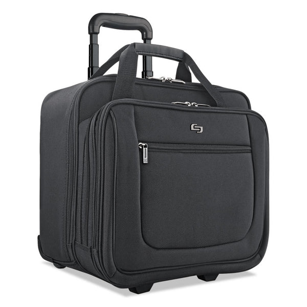 Solo Classic Rolling Case, Fits Devices Up to 17.3", Polyester, 17.5 x 9 x 14, Black (USLPT1364)