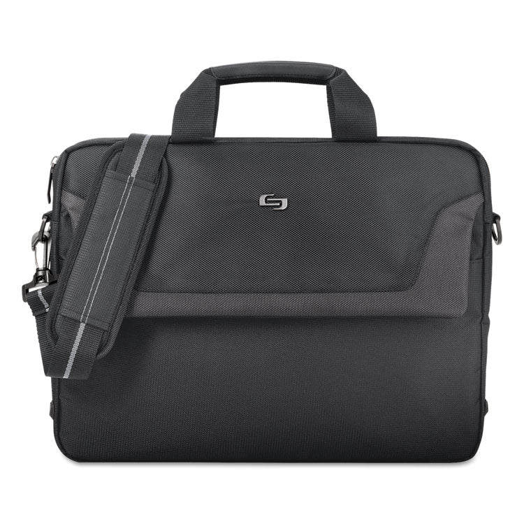 Solo Pro Slim Brief, Fits Devices Up to 16", Polyester, 15.5 x 2 x 11.5, Black (USLCLA1164) Each