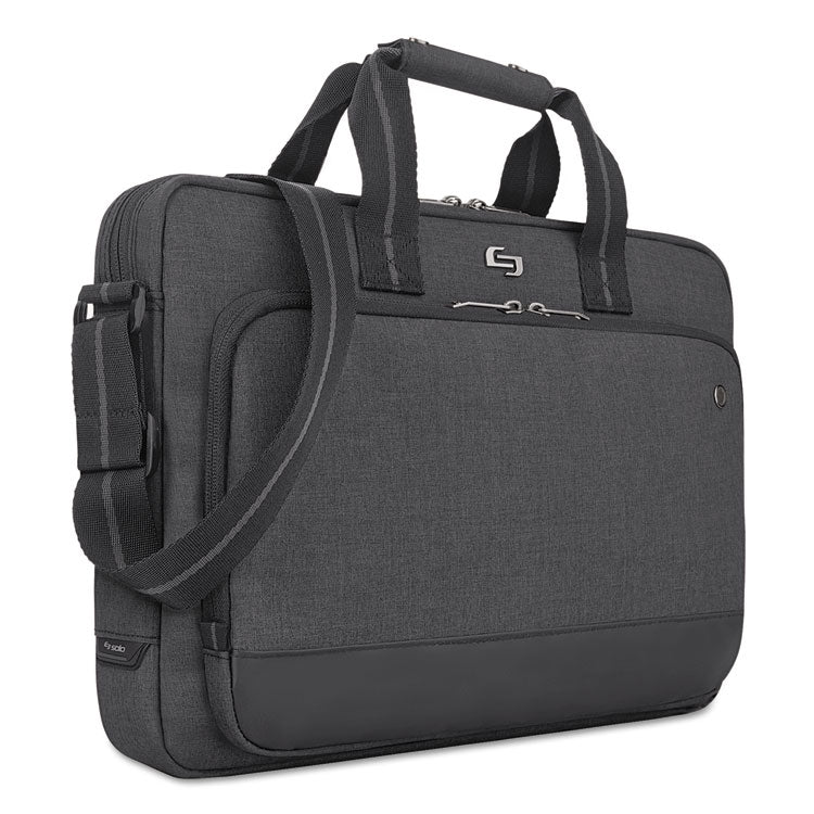 Solo Urban Slimbrief, Fits Devices Up to 15.6", Polyester, 16" x 3" x 11.5", Gray (USLUBN11010) Each