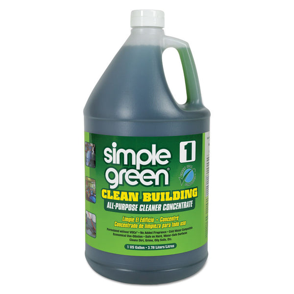 Simple Green® Clean Building All-Purpose Cleaner Concentrate, 1 gal Bottle, 2/Carton (SMP11001CT)