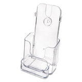deflecto® DocuHolder for Countertop/Wall-Mount w/Card Holder, 4.38w x 4.25d x 7.75h, Clear (DEF78601) Each