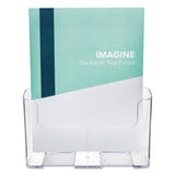 deflecto® DocuHolder for Countertop/Wall-Mount, Magazine, 9.25w x 3.75d x 10.75h, Clear (DEF77001) Each