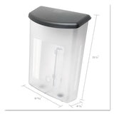 deflecto® Outdoor Literature Box, 10w x 4.5d x 13.13h, Clear/Black (DEF790901) Each