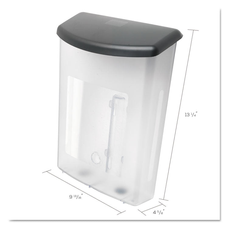 deflecto® Outdoor Literature Box, 10w x 4.5d x 13.13h, Clear/Black (DEF790901) Each