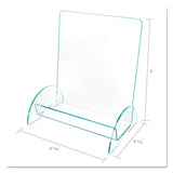 deflecto® Euro-Style DocuHolder, Magazine Size, 9.81w x 6.31d x11h, Green Tinted (DEF775390) Each