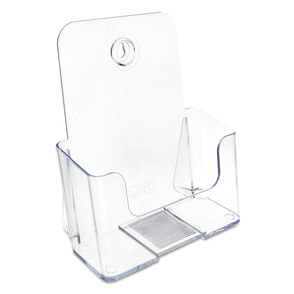 deflecto® DocuHolder for Countertop/Wall-Mount, Booklet Size, 6.5w x 3.75d x 7.75h, Clear (DEF74901) Each