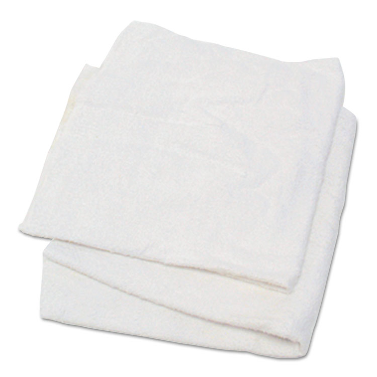 HOSPECO® Woven Terry Rags, White, 15 x 17, 25 lb/Carton (HOS53725)