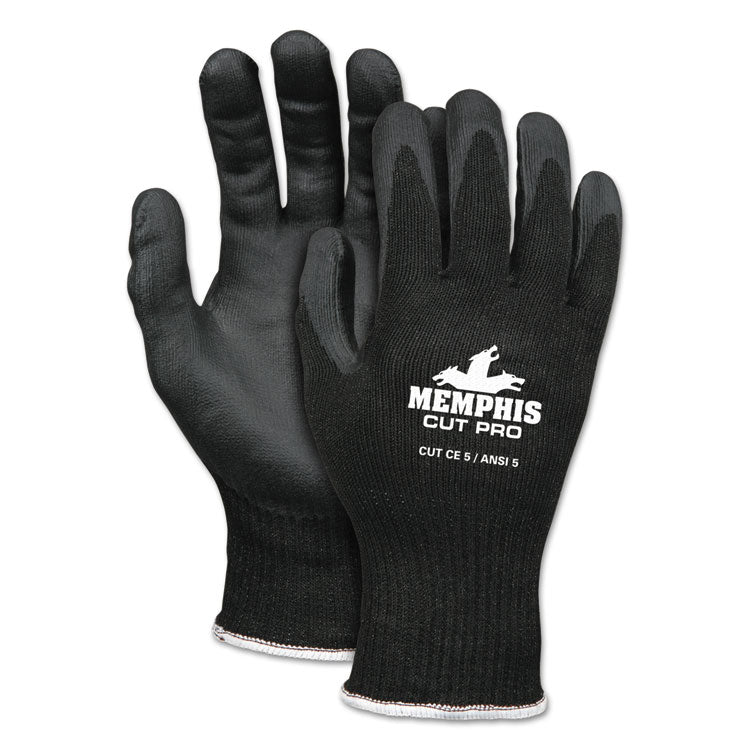 MCR™ Safety Cut Pro 92720NF Gloves, X-Large, Black, HPPE/Nitrile Foam (CRW92720NFXL) 1 Pair