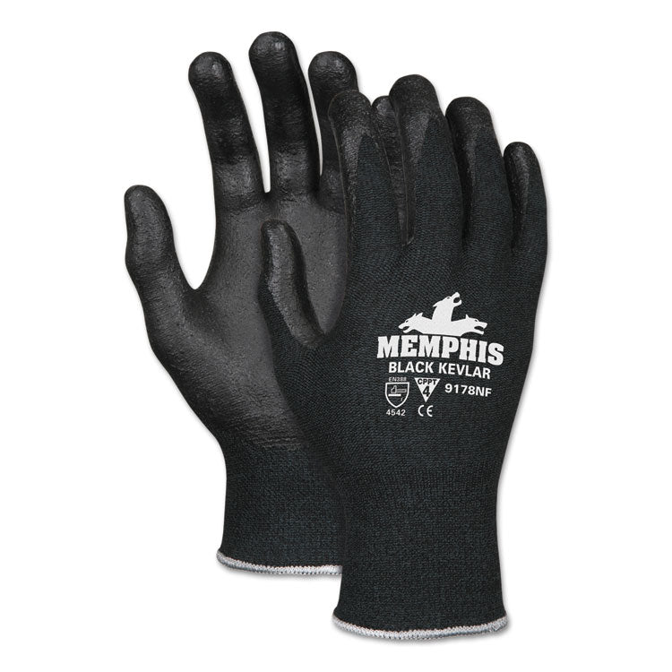 MCR™ Safety Kevlar Gloves 9178NF, Kevlar/Nitrile Foam, Black, Large (CRW9178NFL) 1 Pair