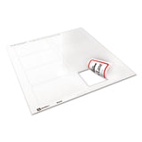 Avery® Flexible Adhesive Name Badge Labels, 3.38 x 2.33, White/Red Border, 400/Box (AVE5095)