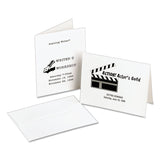 Avery® Note Cards with Matching Envelopes, Laser, 80 lb, 4.25 x 5.5, Uncoated White, 60 Cards, 2 Cards/Sheet, 30 Sheets/Pack (AVE5315) Each