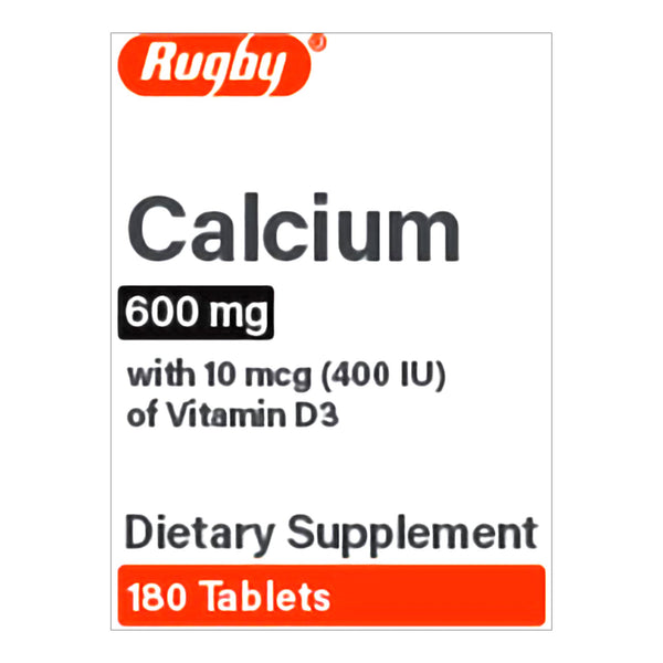 Major Pharmaceuticals Joint Health Supplement Calcium / Vitamin D3 600 mg Strength Tablet 180 per Bottle (1177014_BT) 1/BT