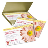 Avery® Print-to-the-Edge True Print Business Cards, Inkjet, 2 x 3.5, White, 160 Cards, 8 Cards Sheet, 20 Sheets/Pack (AVE8869)