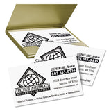 Avery® Clean Edge Business Cards, Laser, 2 x 3.5, White, 400 Cards, 10 Cards/Sheet, 40 Sheets/Box (AVE5877) Box of 400