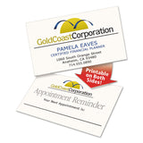 Avery® Clean Edge Business Cards, Laser, 2 x 3.5, Ivory, 200 Cards, 10 Cards/Sheet, 20 Sheets/Pack (AVE5876) Pack of 200