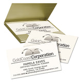 Avery® Clean Edge Business Cards, Laser, 2 x 3.5, Ivory, 200 Cards, 10 Cards/Sheet, 20 Sheets/Pack (AVE5876)
