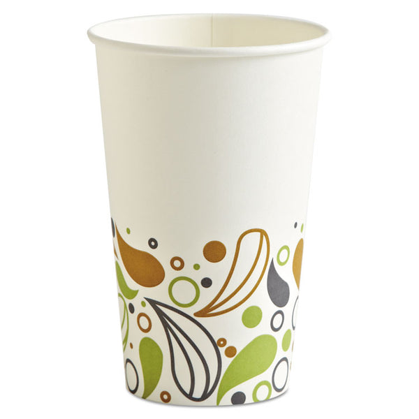 Boardwalk® Deerfield Printed Paper Hot Cups, 16 oz, 50 Cups/Sleeve, 20 Sleeves/Carton (BWKDEER16HCUP) Case of 1000