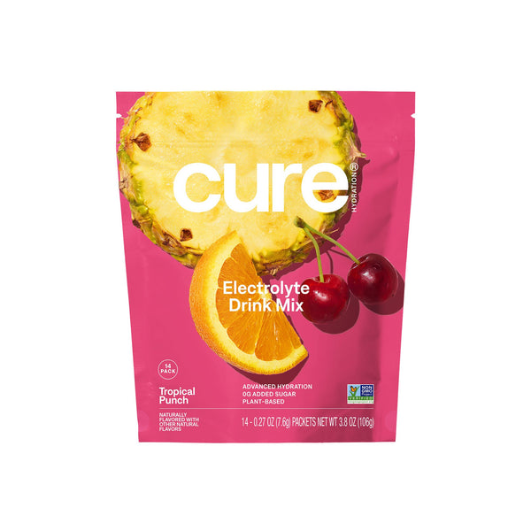 Cure Oral Electrolyte Solution Tropical Punch Flavor 0.27 oz. Electrolyte (1267700_PK) 14/PK
