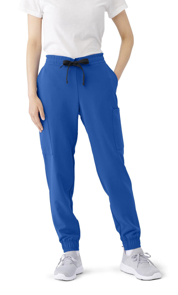First AVE Women's 7-Pocket Jogger-Style Scrub Pant, Royal Blue, Size XS Tall, 1 EA (2544RYLXST) Each