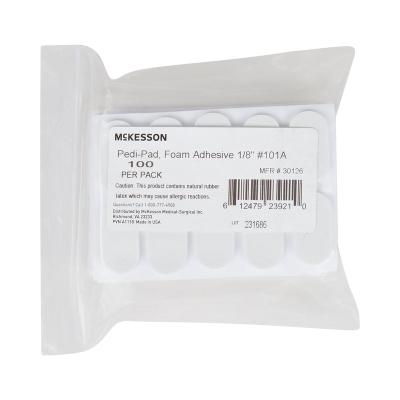 McKesson Pedi-Pad Protective Pad Size 101-A Adhesive Foot (1111057_PK) 100/PK