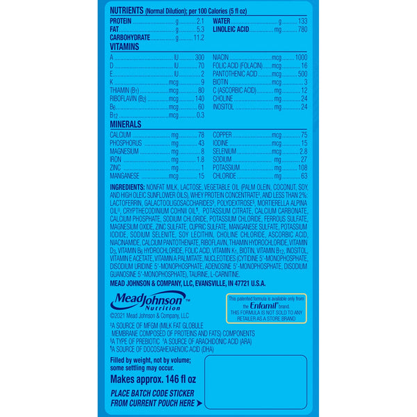 Enfamil® Enspire™ Infant Formula Unflavored 20.5 oz. Canister Powder Milk-Based (1204825_EA) 1/EA