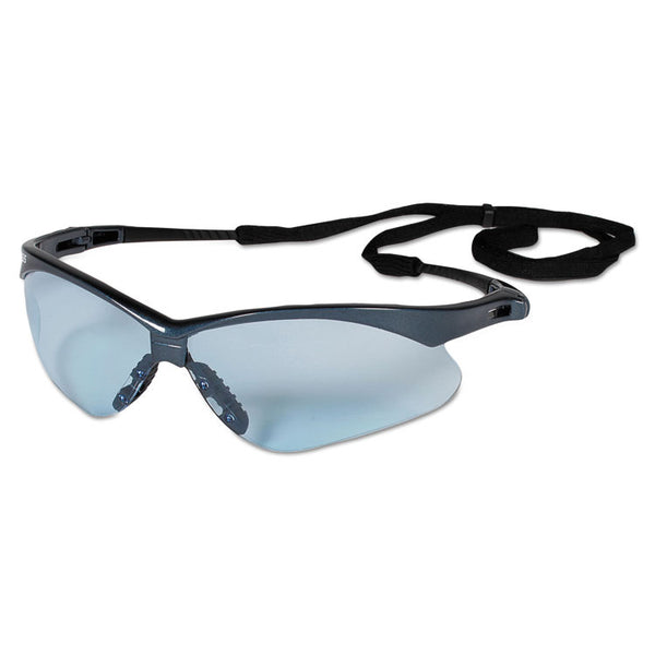 KleenGuard™ V30 Nemesis Safety Glasses, Blue Frame, Light Blue Uncoated Lens, 12/Box (KCC19639) Case of 12