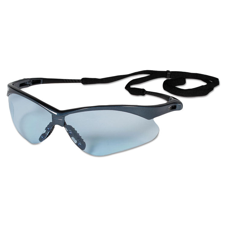 KleenGuard™ V30 Nemesis Safety Glasses, Blue Frame, Light Blue Uncoated Lens, 12/Box (KCC19639) Case of 12