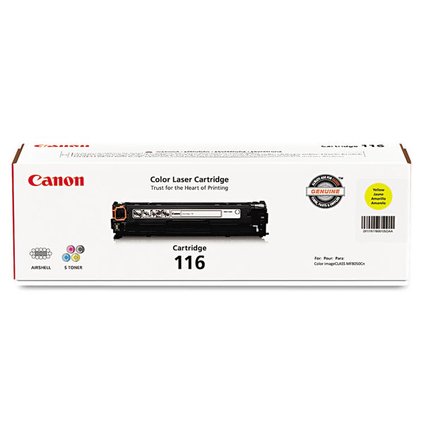 Canon® 1977B001 (116) Toner, 1,500 Page-Yield, Yellow (CNM1977B001)