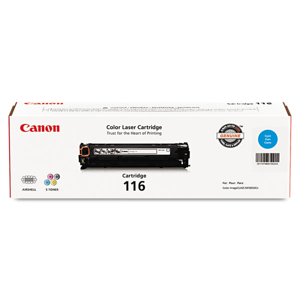 Canon® 1979B001 (116) Toner, 1,500 Page-Yield, Cyan (CNM1979B001)