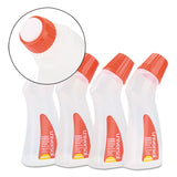 Universal® Envelope Moistener with Adhesive, 2.2 oz Bottle, Clear, 4/Pack (UNV46065VP) Pack of 4