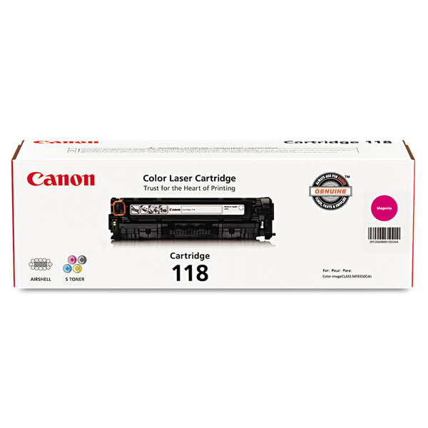 Canon® 2660B001 (118) Toner, 2,900 Page-Yield, Magenta (CNM2660B001)