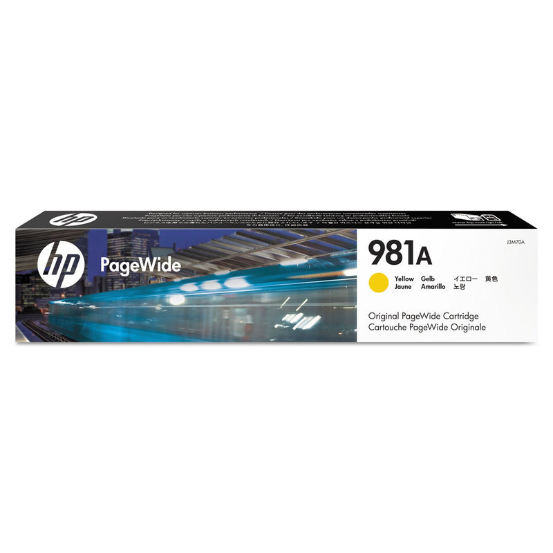HP HP 981A, (J3M70A) Yellow Original PageWide Cartridge (HEWJ3M70A) Each