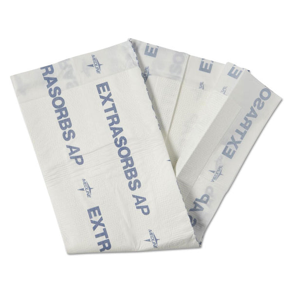 Medline Extrasorbs Air-Permeable Disposable DryPads, 30" x 36", White, 70/Carton (MIIEXTSRB3036CT)