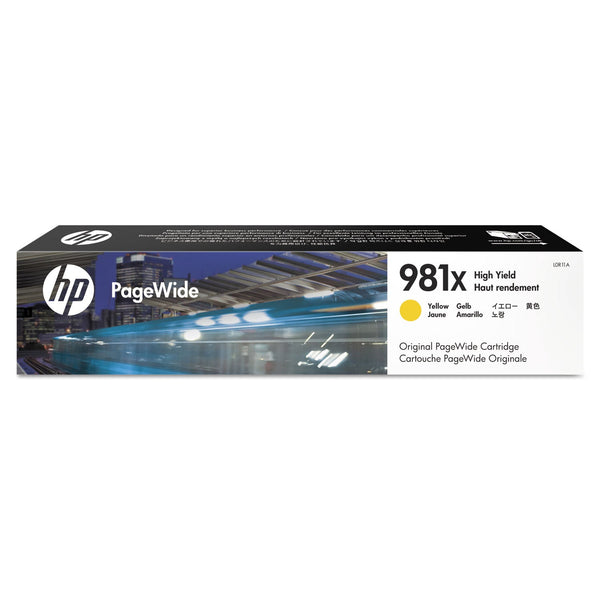 HP HP 981X, (L0R11A) High-Yield Yellow Original PageWide Cartridge (HEWL0R11A)