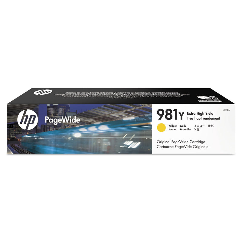 HP HP 981Y, (L0R15A) Extra High-Yield Yellow Original PageWide Cartridge (HEWL0R15A)